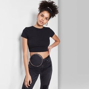Wild Fable Short Sleeve Cropped Tshirt
